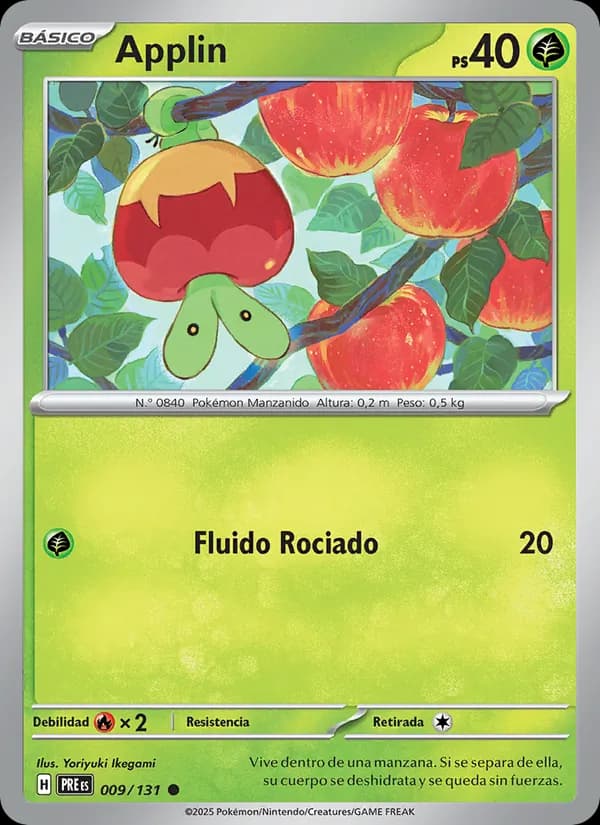 Applin card in Spanish