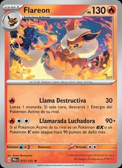Flareon card in Spanish