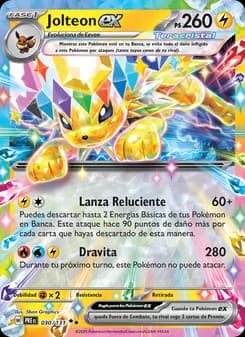 Jolteon ex card in Spanish