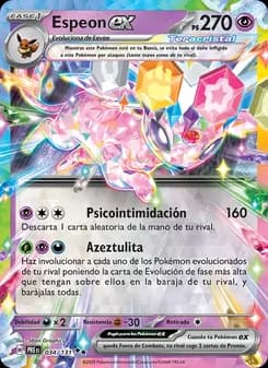 Espeon ex card in Spanish