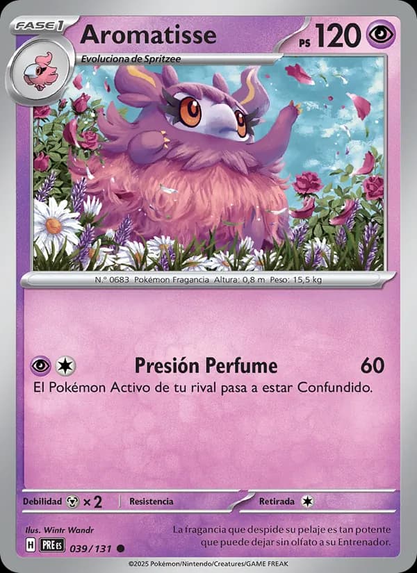 Aromatisse card in Spanish