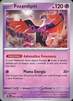 Fezandipiti card in Spanish