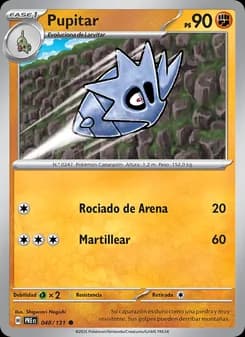Pupitar card in Spanish
