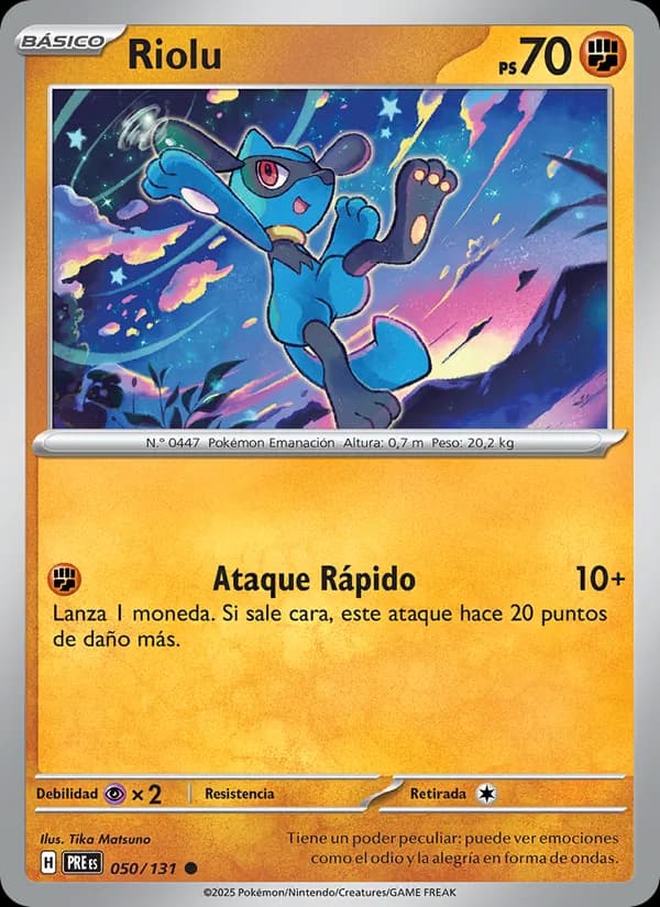 Riolu card in Spanish