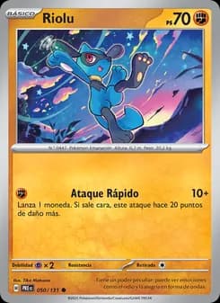 Riolu card in Spanish