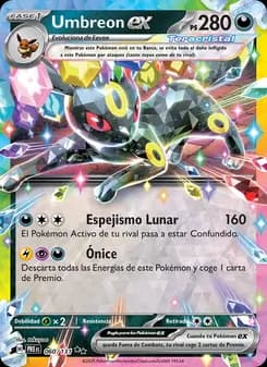 Umbreon ex card in Spanish