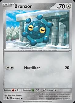 Bronzor card in Spanish