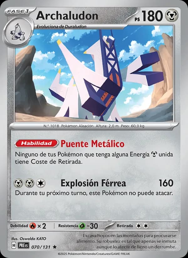 Archaludon card in Spanish