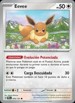 Eevee card in Spanish