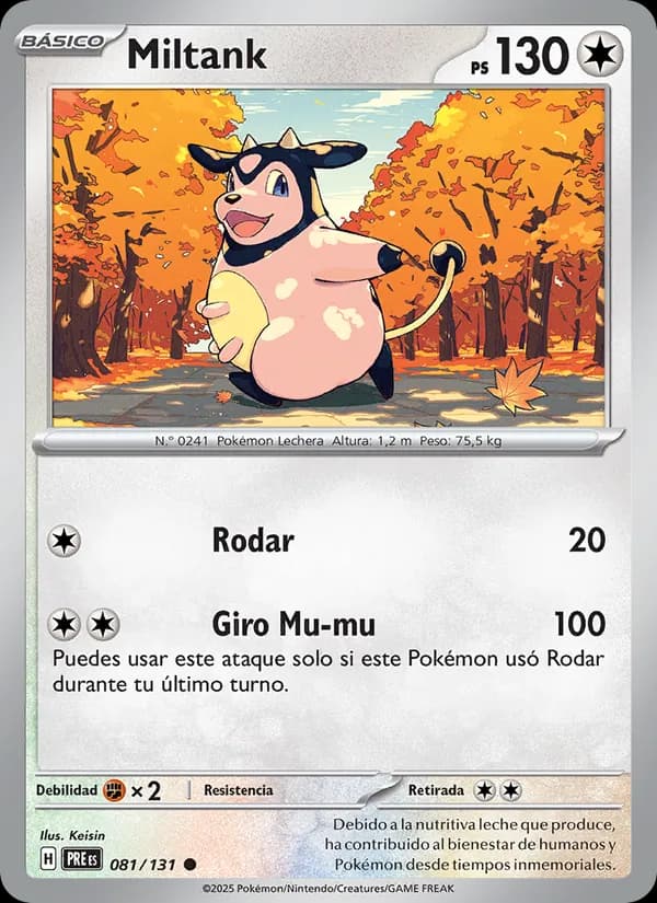 Miltank card in Spanish