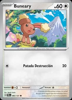 Buneary card in Spanish