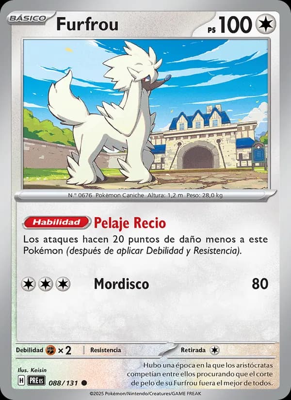 Furfrou card in Spanish