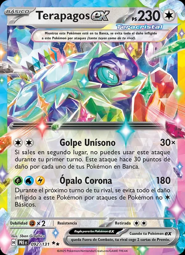 Terapagos ex card in Spanish
