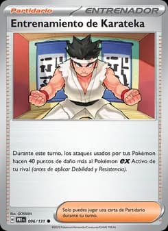 Entrenamiento de Karateka card in Spanish
