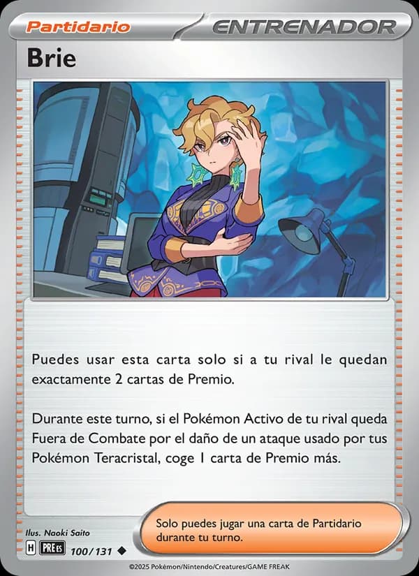Brie card in Spanish