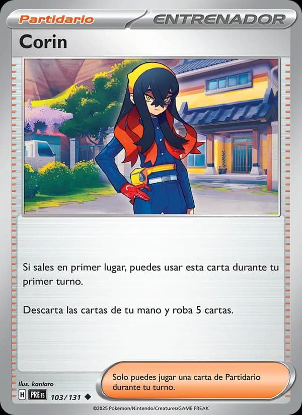 Corin card in Spanish