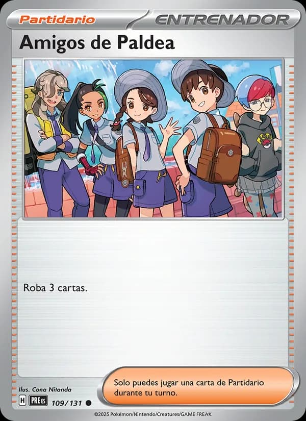 Amigos de Paldea card in Spanish
