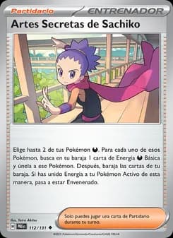 Artes Secretas de Sachiko card in Spanish