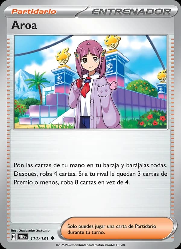 Aroa card in Spanish