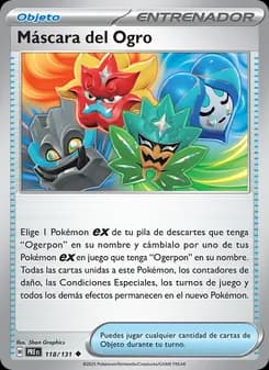 Máscara del Ogro card in Spanish