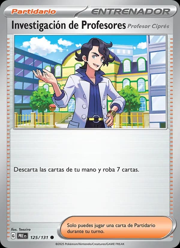 Investigación de Profesores card in Spanish
