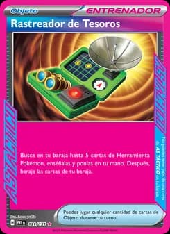 Rastreador de Tesoros card in Spanish