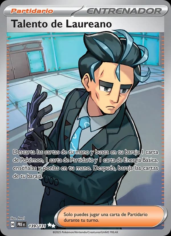 Talento de Laureano card in Spanish