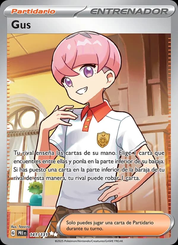Gus card in Spanish