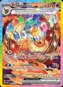 Flareon ex card in Spanish