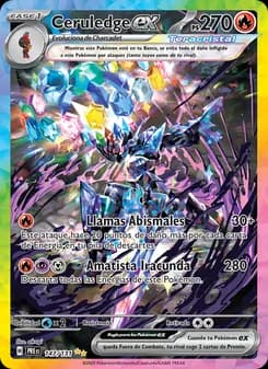Ceruledge ex card in Spanish