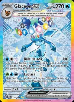 Glaceon ex card in Spanish