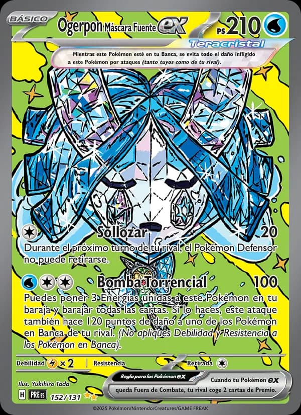 Ogerpon Máscara Fuente ex card in Spanish
