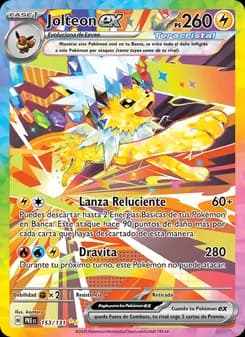 Jolteon ex card in Spanish