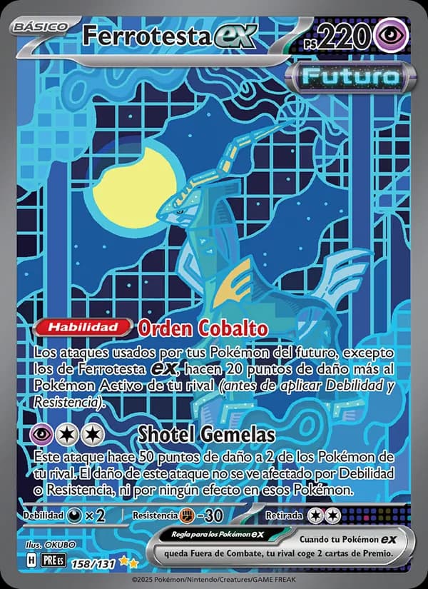 Ferrotesta ex card in Spanish