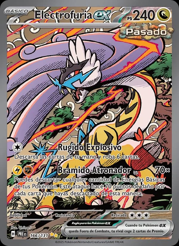 Electrofuria ex card in Spanish