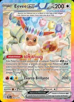 Eevee ex card in Spanish