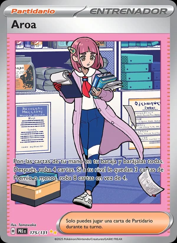 Aroa card in Spanish
