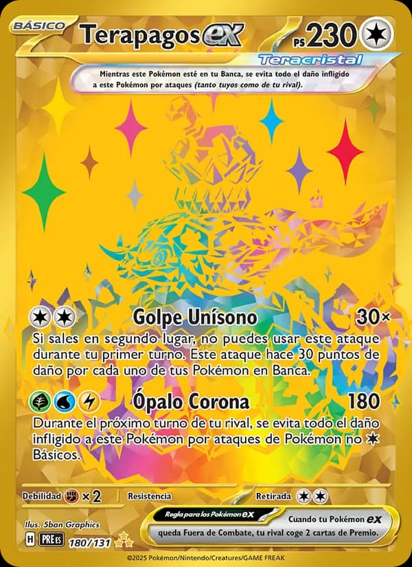 Terapagos ex card in Spanish