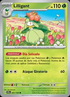 Lilligant card in Spanish