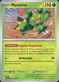 Maractus card in Spanish