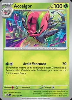 Accelgor card in Spanish