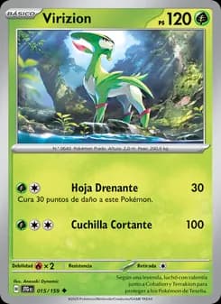 Virizion card in Spanish