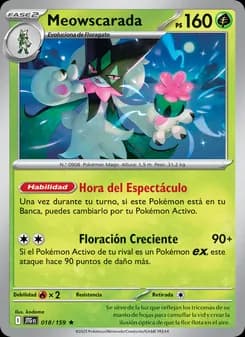 Meowscarada card in Spanish