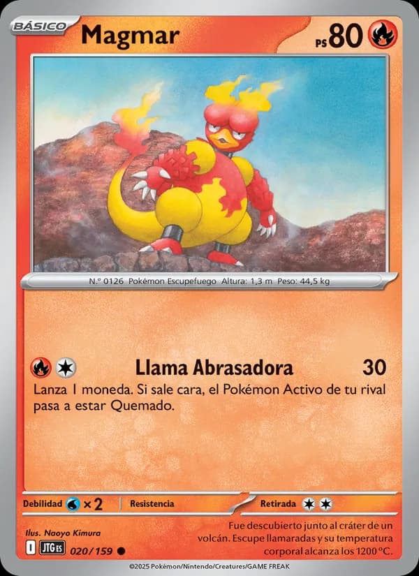 Magmar card in Spanish