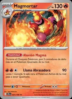 Magmortar card in Spanish