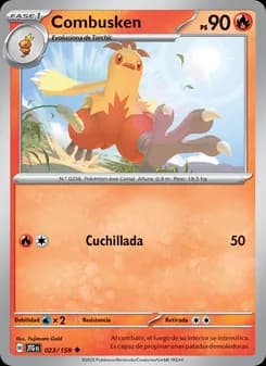 Combusken card in Spanish