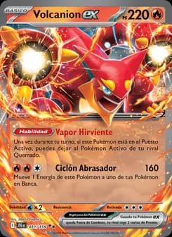 Volcanion ex card in Spanish