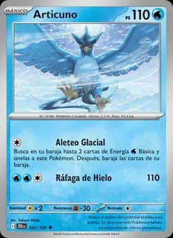 Articuno card in Spanish
