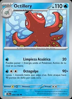 Octillery card in Spanish