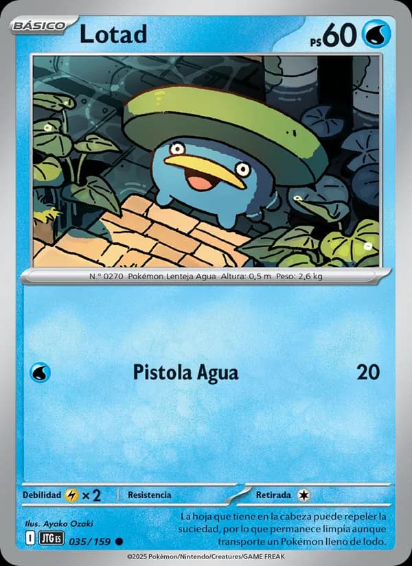 Lotad card in Spanish